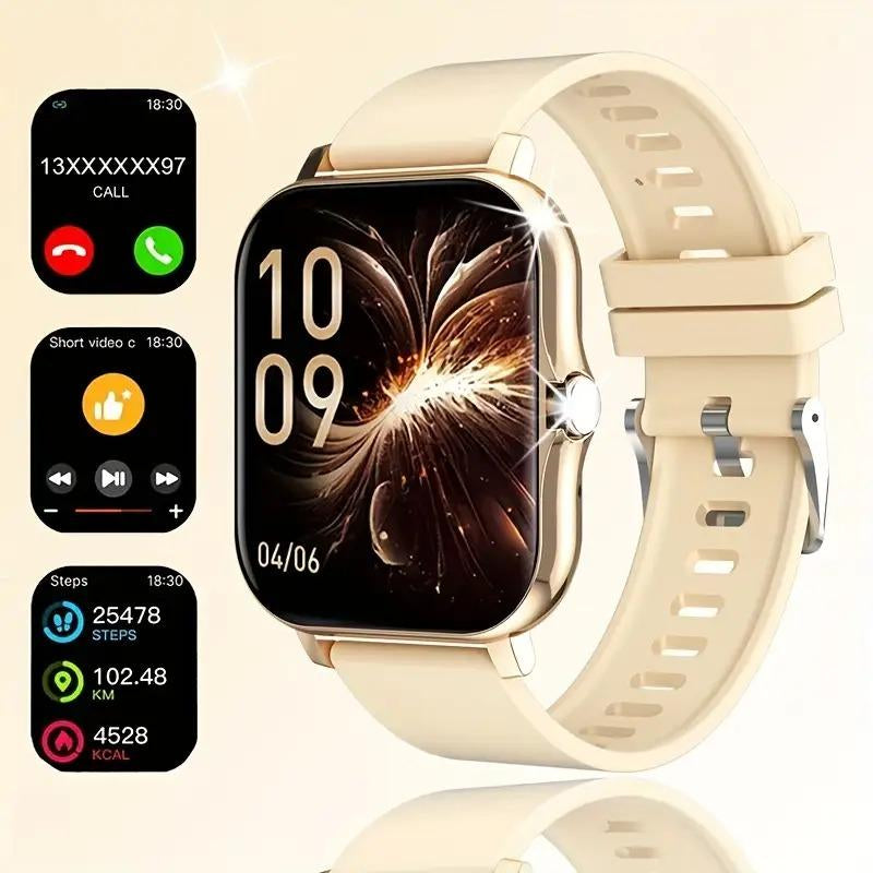 Smart Watch, Wireless Talking/Dialing, Multi-Sport Mode, Call Reminder and Rejection, SMS Reminder, Message Reminder, Various APP Reminders, Multi-Function Display, HD Screen, Gifts, Multiple Colors Alloy Charging Pink Smartphone Usb Wearable Rechargeable